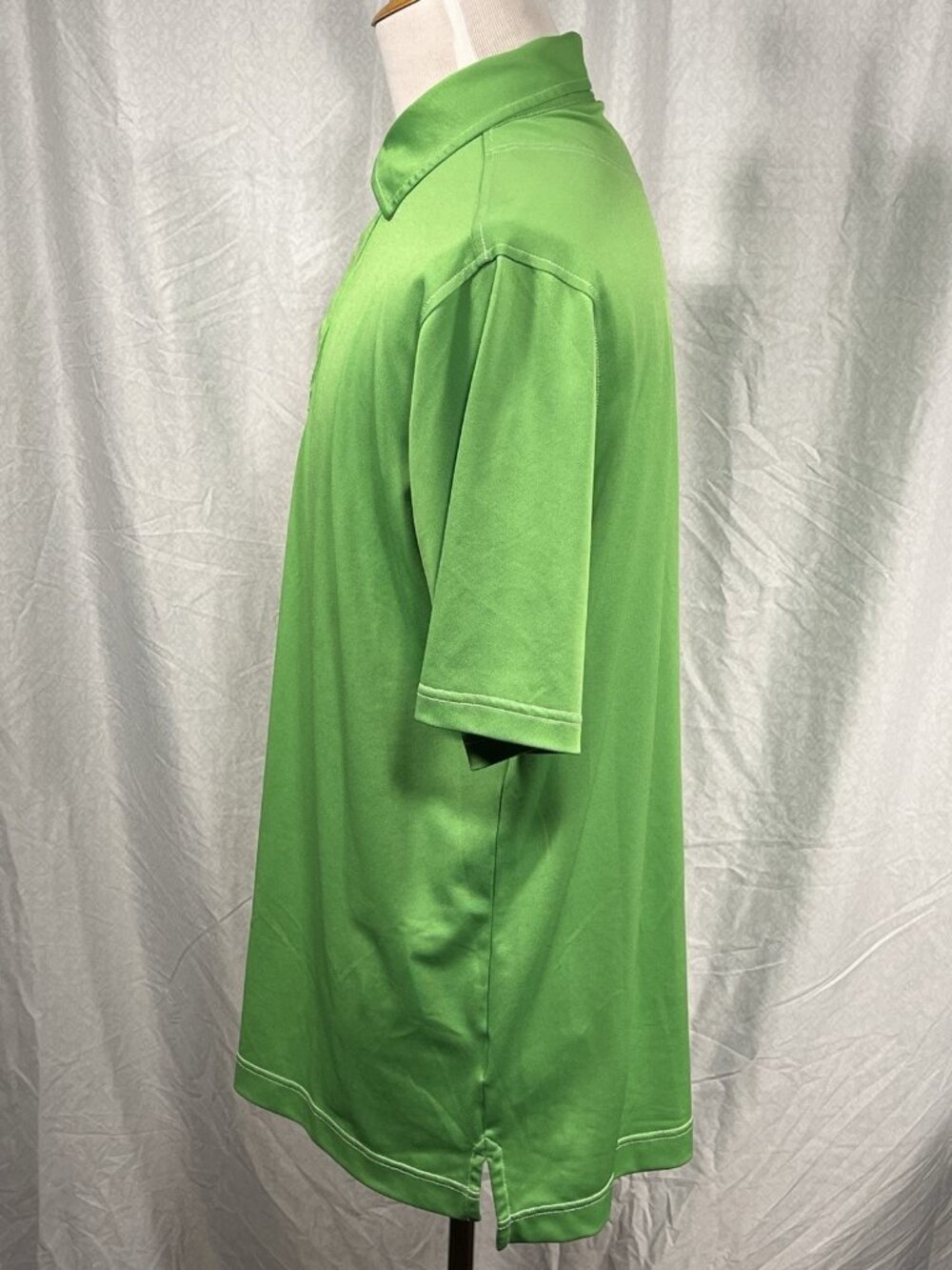 FootJoy FJ Men’s XL Green Golf Polo Shirt Athletic Fit Stretch - Picture 4 of 8